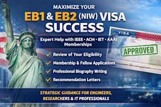 get you ieee acm sigma iet fellow and senior membership for eb1 eb2 visa