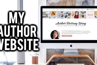 design book author website, comic website, children ebook website, landing page