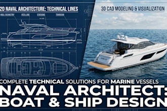 be your naval architect for boat design and ship construction plans