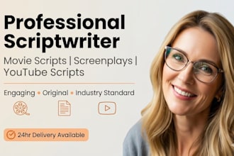do scriptwriting for movie script writing, feature film script write screenplay