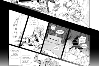 make a comic book page for your project