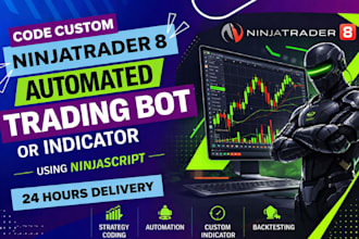 code ninjatrader 8 strategies, indicator, automated trading bot with ninjascript