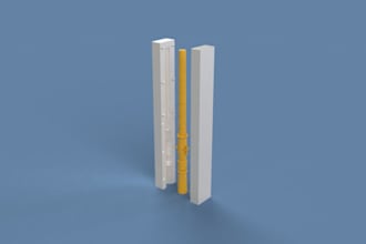 design a custom 3d mold for 3d printing or injection