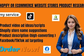 do product research for shopify or ecommerce website stores product research