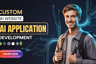 create ai website, android IOS mobile application and chatbot