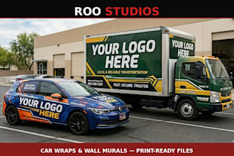 create print ready vector files for car wraps and wall murals