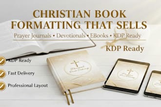 format and design christian ebook prayer journal daily devotional book