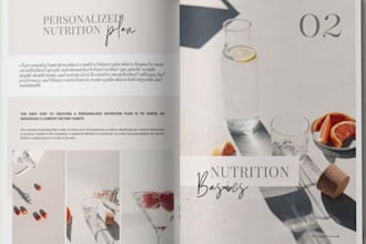 design canva ebook, workbook, lead magnet pdf, wellness and fitness guide