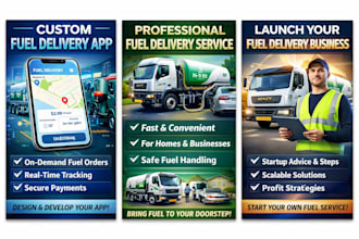 develop modern fuel delivery app like cafu booster yoshi app