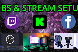 setup and trouble shoot obs PC audio and webcams