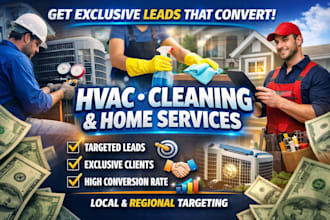 generate exclusive hvac, cleaning and home service leads that convert