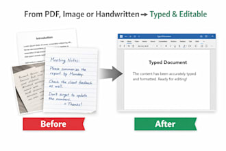 fast and accurate typing for documents
