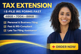 prepare and e file irs forms 4868, 7004, 8868 tax extensions expert
