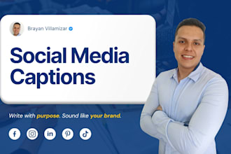 write social media captions that sound like your brand