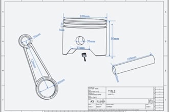 design 3d mechanical parts using catia or freecad or solidworks