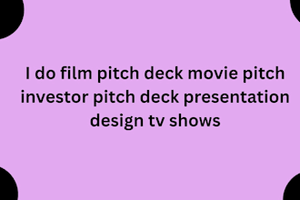 film pitch deck movie pitch deck tv shows investor pitch deck powerpoint design