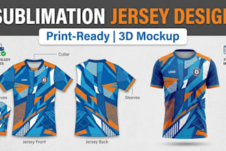 design print ready sublimation jersey design