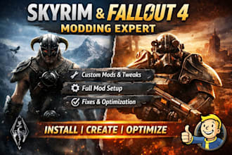 create custom mods and fully mod skyrim or fallout