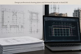 design professional shoring plans and formwork layouts in autocad