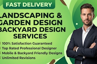 design professional landscaping, garden and backyard design