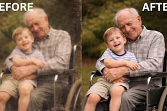 retouch, restore, sharpen, and upscale your low quality images