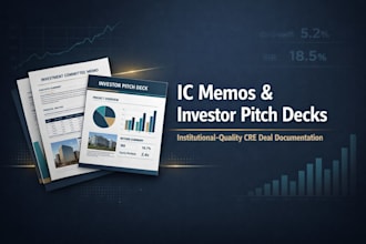 write cre investment committee memos and investor pitch decks