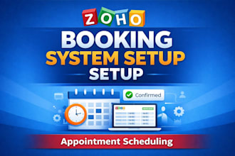 set up zoho booking system and appointment scheduling
