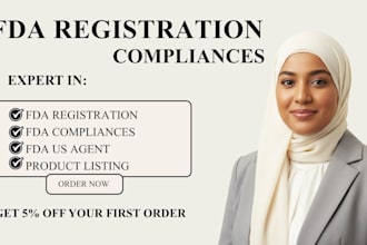 fda registration fda compliances label review fda US agent fsvp 510k dossier