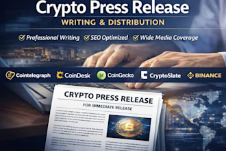 do crypto press release writing PR distribution submit PR nft crypto promotion