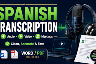 transcribe spanish audio and video accurately