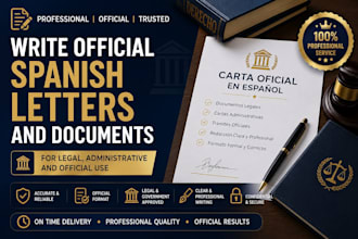 write official spanish letters and documents