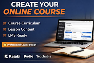 setup online course content, course curriculum for your online school