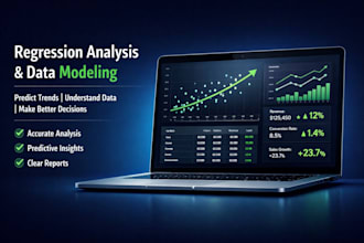 perform regression analysis and data modeling for insights and prediction