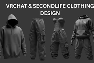 create realistic 3d second life clothing garment,mesh outfit marvelous designer