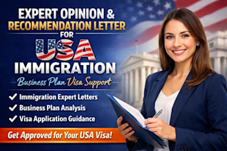 write expert opinion, recommendation letter for USA immigration