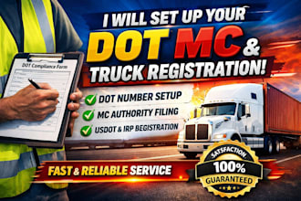 set up dot, mc, and truck registration
