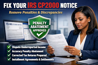 respond to irs cp2000 notice, fix discrepancies and provide irs tax resolution