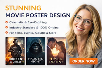 design professional movie poster design film poster cinematic event poster