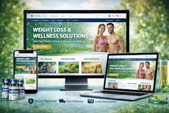 design weight loss website health and fitness website wellness website