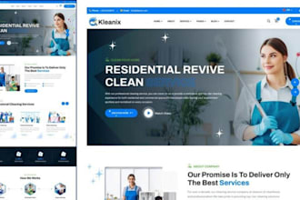 cleaning service website house cleaning, janitorial and booking website wordpres