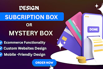 build subscription box website membership website mystery box subscription store
