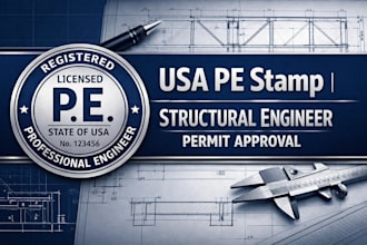 provide USA pe stamp for structural engineer permit approval
