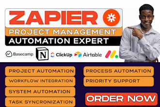setup zapier n8n automation clickup notion monday com airtable basecamp youtrack