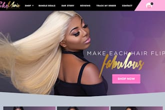 hair extension shopify store, hair extension website hair extension beauty store