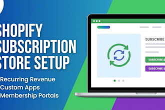 build shopify subscription box store, high converting subscription store