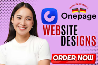design a high converting onepage io website and landing page for your business