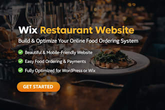 design redesign wix restaurant website wix cafe website ecommerce website