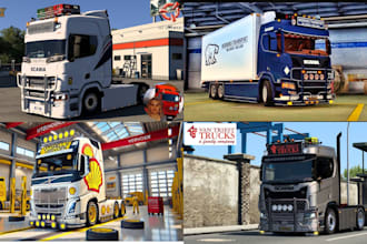 make trailers, liveries, custom ets2 mod ats mod, ets skin, track