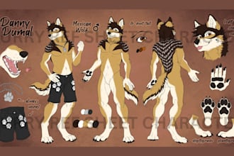 draw furry ref sheet fursona ref sheet fursuit anthro nsfw sfw character design