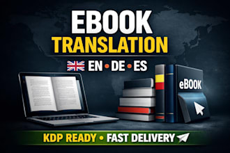 translate and optimize your ebook for amazon KDP in german, english or spanish